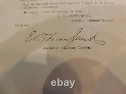 019 US Civil War General Order 290 Genl Reynolds Replace Steele Signed Townsend