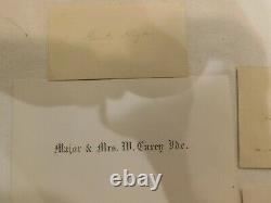 115 Civil War West Point Generals & Other Officers 15 Call Card 1860 List Bios