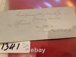 1341 CIVIL War General John Sedgwick Order Armo Oo Potomac 1864 Handwritten