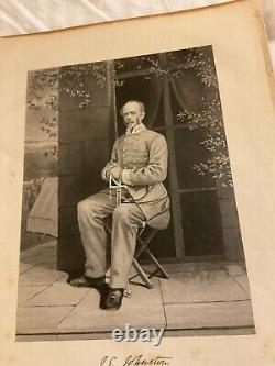 145 CIVIL War Confederate General Joe Johnston Engraved View 1866