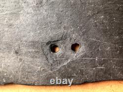 1800s Fire Department Sign Engraved Slate Civil War General Folk Art Antique