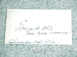 1800s Union General Elwell S Otis Autographed Signed Cut Civil War