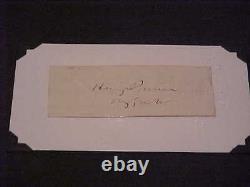 1800s Union General Henry Prince Autographed Signed Cut Civil War