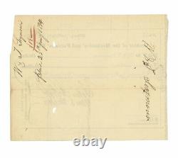 1834 Check Signed by Future Union Civil War General John A. Dix Erie Canal
