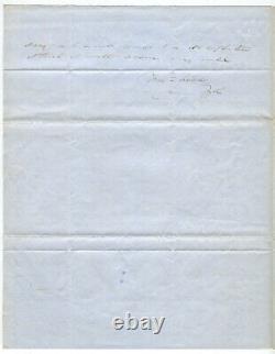 1848 Future Civil War General Daniel Tyler Writes to James Ames Send Me Swords