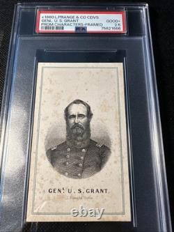 1860 L. Prang & Co CDV General Ulysses S. Grant Civil War PSA 2.5 POP 1 Highest