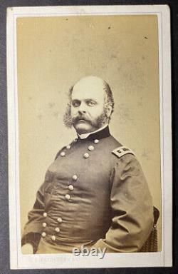 1860s Civil War C. D. Fredricks & Co. CDV Photo Major General Ambrose Burnside