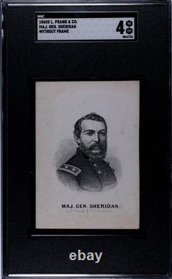 1860s L Prang & Co General Philip Sheridan SGC 4 Union Civil War General Cavalry