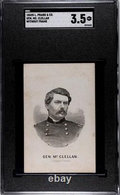 1860s L. Prang & Co Major General McClellan SGC 3.5 Union Civil War West Point