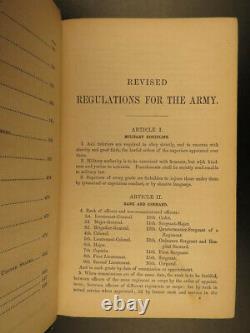 1861 1ed GENERAL GRANT HQ Presentation! Army Regulations Civil War Union Soldier