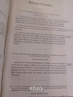1861 Acts Of The State Of Virginia General Assembly, Civil War secession CSA