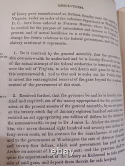 1861 Acts Of The State Of Virginia General Assembly, Civil War secession CSA