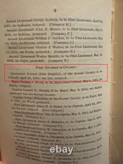 1861 CIVIL WAR General Orders 24 ROBERT E LEE Resigns SHERIDAN Promoted