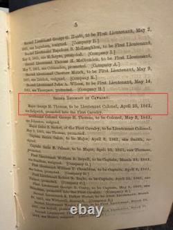 1861 CIVIL WAR General Orders 24 ROBERT E LEE Resigns SHERIDAN Promoted