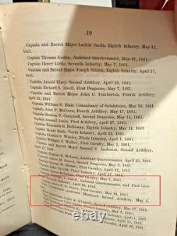 1861 CIVIL WAR General Orders 24 ROBERT E LEE Resigns SHERIDAN Promoted