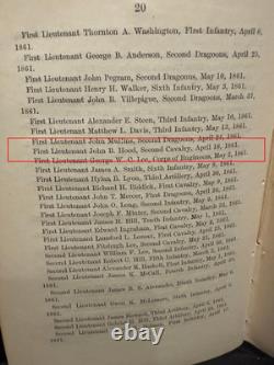1861 CIVIL WAR General Orders 24 ROBERT E LEE Resigns SHERIDAN Promoted
