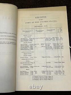 1861 Civil War Official Army Register NAMED Eustis Engineers Corps General Union