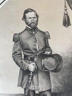 1861 GEN. LYON'S FUNERAL MARCH CIVIL WAR SHEET MUSIC with PORTRAIT LITHO