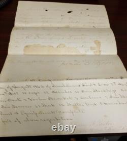 1862 CIVIL War Signed Brigadier General Joseph Fisher Gettysburg Battle Hero Doc