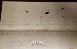 1862 CIVIL War Signed Brigadier General Joseph Fisher Gettysburg Battle Hero Doc