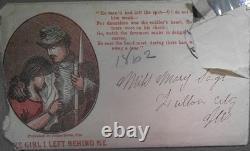 1862 Civil War The Girl I Left Behind Me envelope and letter