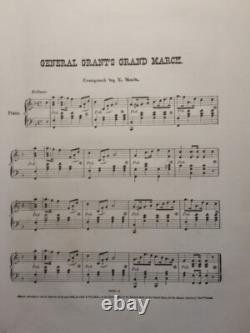 1862 General US Grant's Grand March E. Mack Sheet Music Early Civil War Portrait