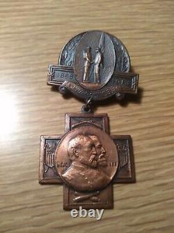 1863-1913 CIVIL War Reunion Medal New York Gettysburg General Meade & Lee