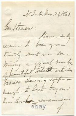 1863 Civil War General Winfield Scott Autograph Letter Signed