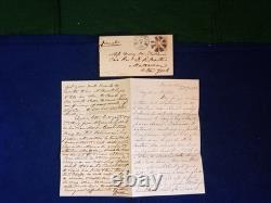 1863 Civil War Letter & Fancy Cancel Cover Army of the Potomac, General Meade