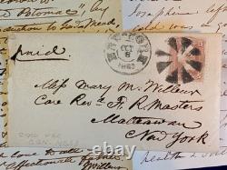 1863 Civil War Letter & Fancy Cancel Cover Army of the Potomac, General Meade