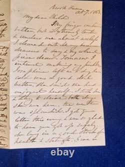 1863 Civil War Letter & Fancy Cancel Cover Army of the Potomac, General Meade