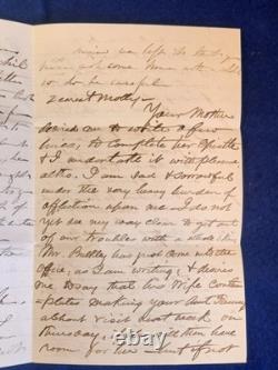 1863 Civil War Letter & Fancy Cancel Cover Army of the Potomac, General Meade