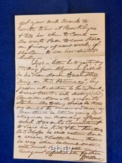1863 Civil War Letter & Fancy Cancel Cover Army of the Potomac, General Meade