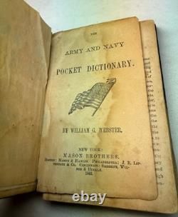1863 Civil War Major General Gillmore CDV Army Navy Pocket Dictionary F R Bowdon
