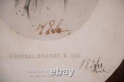 1863 General Robert E Lee Signed Twice Goupil & Cie Lithograph Civil War