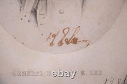 1863 General Robert E Lee Signed Twice Goupil & Cie Lithograph Civil War