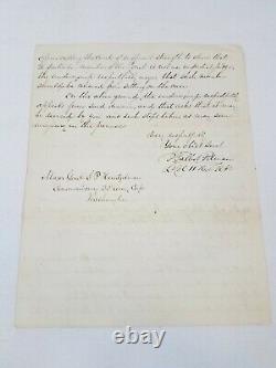 1863 Lt Colonel J Talbot Pitman Civil War letter Document Court Martial General