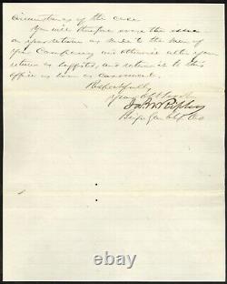1863 Ordnance Office Document Signed by Brig. General James W. Ripley