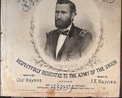 1864 ALL HAIL TO ULYSSES! LT. GENERAL U. S. GRANT SHEET MUSIC with PORTRAIT