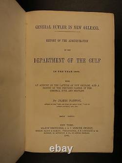 1864 Civil War General Benjamin Butler in New Orleans Gift to Captain Colby