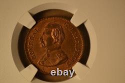 (1864) Civil War Token- General G. B. McClellan- NGC MS-63 RB. Lovely