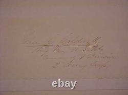 1864 Civil War Union General John C Caldwell Autographed Signed Note
