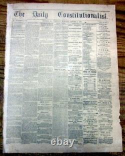 1864 Confederate AUGUSTA Georgia Civil War newspaper w GENERAL NATHAN B FORREST