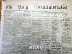1864 Confederate AUGUSTA Georgia Civil War newspaper w GENERAL NATHAN B FORREST