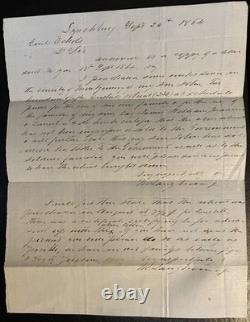 1864 Confederate Gen. John Echols Staff Major Shelby Document/ Civil War
