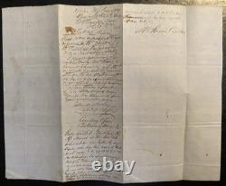 1864 Confederate Gen. John Echols Staff Major Shelby Document/ Civil War