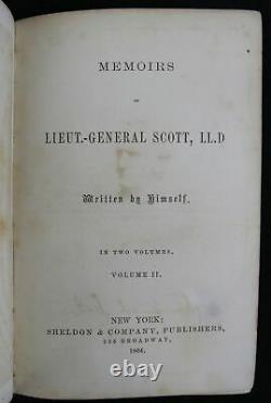 1864 MEMOIRS OF GENERAL WINFIELD SCOTT owned by West Virginia Civil War General