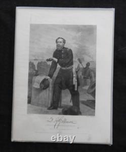 1864 Quincy Adams Q. A. Gillmore Civil War General Engraved Print Alonzo Chappel