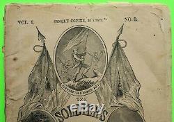 1865 CIVIL WAR Monthly THE SOLDIERS CASKET Memorial GENERAL SHERMANs SON WILLY