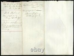 1865 Manuscript Document re Deserted Soldier Signed by General J. W. Keifer